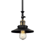Innovations Lighting Railroad 8" Wide Adjustable Mini Pendant Black / Antique Brass / Matte Black