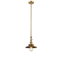 Innovations Lighting Railroad 8" Wide Adjustable Mini Pendant Brushed Brass / Metal Shade