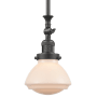 Innovations Lighting Olean 7" Wide Mini Rod Hung Adjustable Pendant Oil Rubbed Bronze / Matte White