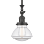 Innovations Lighting Olean 7" Wide Mini Rod Hung Adjustable Pendant Oil Rubbed Bronze / Clear