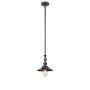 Innovations Lighting Railroad 8" Wide Adjustable Mini Pendant Oiled Rubbed Bronze / Metal Shade