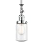 Innovations Lighting Dover 5" Wide Mini Rod Hung Adjustable Pendant Polished Chrome / Seedy
