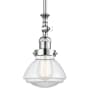 Innovations Lighting Olean 7" Wide Mini Rod Hung Adjustable Pendant Polished Chrome / Clear