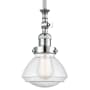 Innovations Lighting Olean 7" Wide Mini Rod Hung Adjustable Pendant Polished Chrome / Seedy