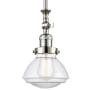 Innovations Lighting Olean 7" Wide Mini Rod Hung Adjustable Pendant Polished Nickel / Clear