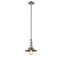 Innovations Lighting Railroad 8" Wide Adjustable Mini Pendant Brushed Satin Nickel / Metal Shade