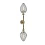 Innovations Lighting Geneseo 2 Light 27" Wide Bathroom Vanity Light Antique Brass / Clear Crackle