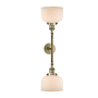 Innovations Lighting Large Bell 2 Light 23" Wide Bathroom Vanity Light with Multiple Shade Options Antique Brass / Matte White