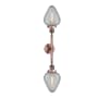 Innovations Lighting Geneseo 2 Light 27" Wide Bathroom Vanity Light Antique Copper / Clear Crackle
