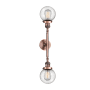 Innovations Lighting Beacon 2 Light 23" Wide Bathroom Vanity Light with Multiple Shade Options Antique Copper / Seedy