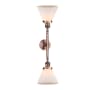 Innovations Lighting Large Cone 2 Light 23" Wide Bathroom Vanity Light with Multiple Shade Options Antique Copper / Matte White Cased