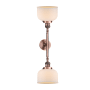 Innovations Lighting Large Bell 2 Light 23" Wide Bathroom Vanity Light with Multiple Shade Options Antique Copper / Matte White Cased