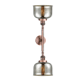 Innovations Lighting Large Bell 2 Light 23" Wide Bathroom Vanity Light with Multiple Shade Options Antique Copper / Silver Plated Mercury