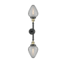 Innovations Lighting Geneseo 2 Light 27" Wide Bathroom Vanity Light Black Antique Brass / Clear Crackle