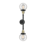 Innovations Lighting Beacon 2 Light 23" Wide Bathroom Vanity Light with Multiple Shade Options Black Antique Brass / Clear