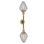 Innovations Lighting Geneseo 2 Light 27" Wide Bathroom Vanity Light Brushed Brass / Clear Crackle