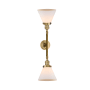 Innovations Lighting Large Cone 2 Light 23" Wide Bathroom Vanity Light with Multiple Shade Options Brushed Brass / Matte White