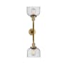 Innovations Lighting Large Bell 2 Light 23" Wide Bathroom Vanity Light with Multiple Shade Options Brushed Brass / Seedy