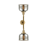 Innovations Lighting Large Bell 2 Light 23" Wide Bathroom Vanity Light with Multiple Shade Options Brushed Brass / Silver Plated Mercury