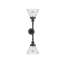 Innovations Lighting Large Cone 2 Light 23" Wide Bathroom Vanity Light with Multiple Shade Options Oil Rubbed Bronze / Seedy