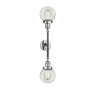 Innovations Lighting Beacon 2 Light 23" Wide Bathroom Vanity Light with Multiple Shade Options Polished Chrome / Clear