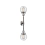 Innovations Lighting Beacon 2 Light 23" Wide Bathroom Vanity Light with Multiple Shade Options Polished Nickel / Seedy