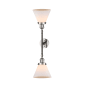Innovations Lighting Large Cone 2 Light 23" Wide Bathroom Vanity Light with Multiple Shade Options Polished Nickel / Matte White