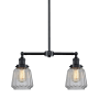 Innovations Lighting Chatham 2 Light 21" Wide Linear Chandelier Oil Rubbed Bronze / Clear