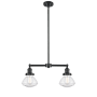 Innovations Lighting Olean 2 Light 22" Wide Chandelier / Semi-Flush Ceiling Fixture Oil Rubbed Bronze / Seedy