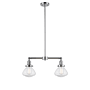 Innovations Lighting Olean 2 Light 22" Wide Chandelier / Semi-Flush Ceiling Fixture Polished Chrome / Seedy