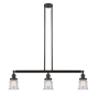 Innovations Lighting Small Canton 3 Light 39" Wide Linear Chandelier Oil Rubbed Bronze / Seedy
