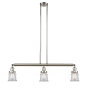 Innovations Lighting Small Canton 3 Light 39" Wide Linear Chandelier Polished Nickel / Clear