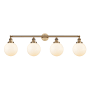 Innovations Lighting Beacon 4 Light 44" Wide Vanity Light Brushed Brass / Matte White