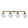 Innovations Lighting Beacon 4 Light 44" Wide Vanity Light Brushed Brass / Clear