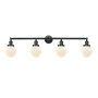 Innovations Lighting Beacon 4 Light 42" Wide Vanity Light Matte Black / Matte White Cased