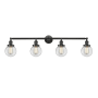 Innovations Lighting Beacon 4 Light 42" Wide Vanity Light Oil Rubbed Bronze / Clear