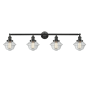 Innovations Lighting Small Oxford 4 Light 46" Wide Bathroom Vanity Light Oil Rubbed Bronze / Clear