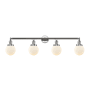 Innovations Lighting Beacon 4 Light 42" Wide Vanity Light Polished Chrome / Matte White