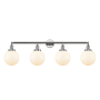 Innovations Lighting Beacon 4 Light 44" Wide Vanity Light Polished Chrome / Matte White