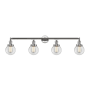 Innovations Lighting Beacon 4 Light 42" Wide Vanity Light Polished Chrome / Clear