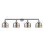 Innovations Lighting Bell 4 Light 45" Wide Vanity Light Polished Chrome / Silver Plated Mercury