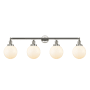 Innovations Lighting Beacon 4 Light 44" Wide Vanity Light Polished Nickel / Matte White