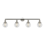 Innovations Lighting Beacon 4 Light 42" Wide Vanity Light Polished Nickel / Clear