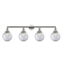 Innovations Lighting Beacon 4 Light 44" Wide Vanity Light Polished Nickel / Clear