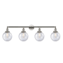Innovations Lighting Beacon 4 Light 44" Wide Vanity Light Polished Nickel / Seedy