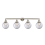 Innovations Lighting Beacon 4 Light 44" Wide Vanity Light Brushed Satin Nickel / Clear