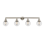 Innovations Lighting Beacon 4 Light 42" Wide Vanity Light Brushed Satin Nickel / Seedy
