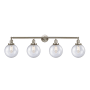 Innovations Lighting Beacon 4 Light 44" Wide Vanity Light Brushed Satin Nickel / Seedy