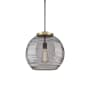 Innovations Lighting Athens Deco Swirl 16" Wide Suspension Pendant Black Antique Brass