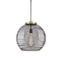 Innovations Lighting Athens Deco Swirl 18" Wide Suspension Pendant Black Antique Brass